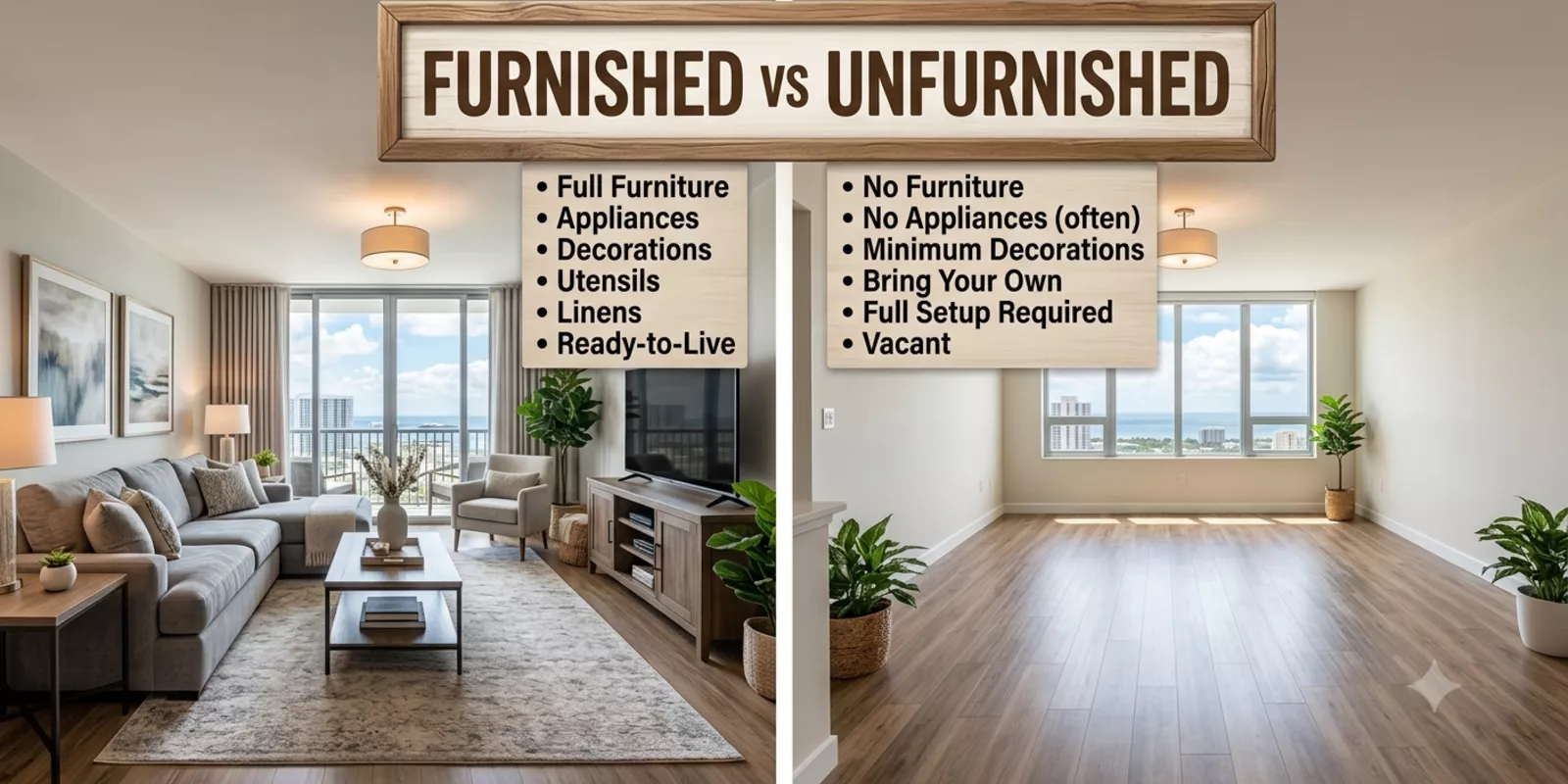 Furnished vs. Unfurnished: What Sells Better in Baja