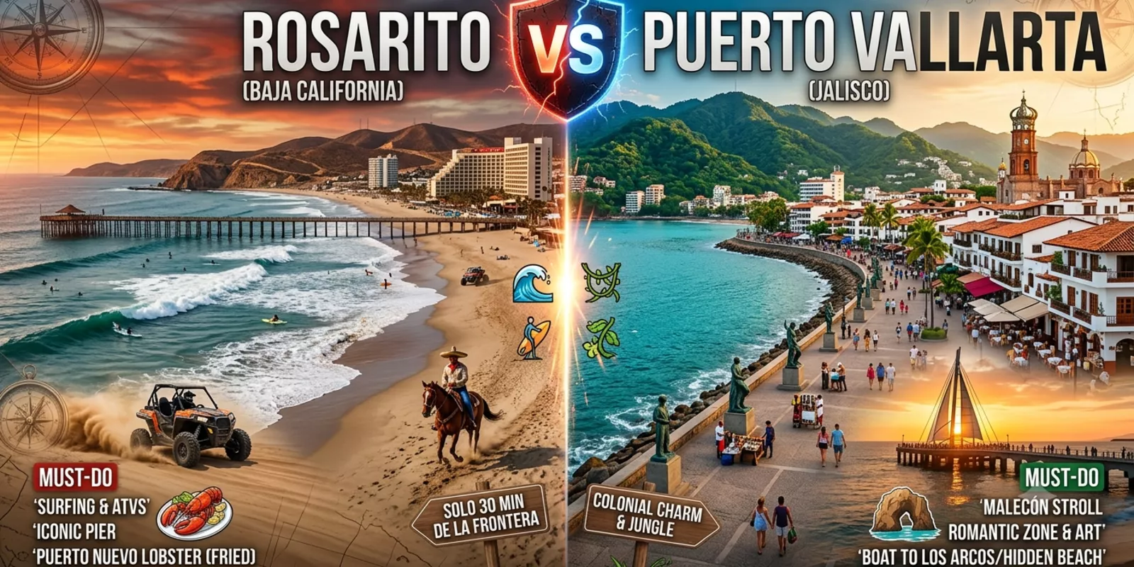 Rosarito vs Puerto Vallarta: Choosing Your Expat Home
